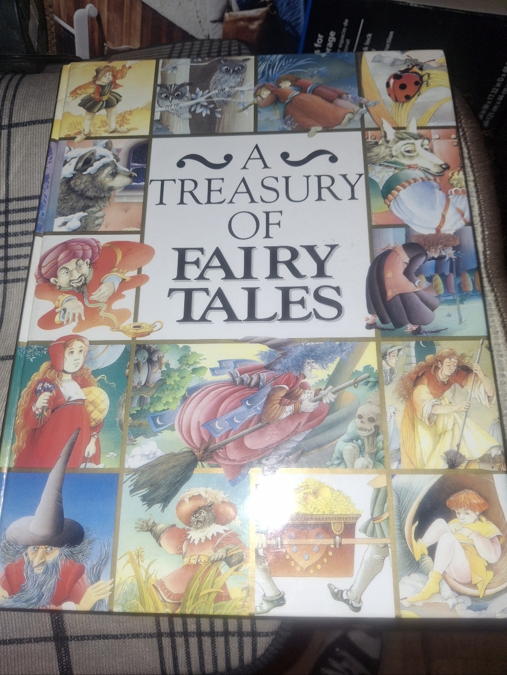 A Treasury of Fairy Tales Hardcover Book - Multicolor